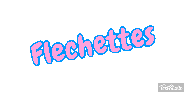 Fléchettes Text effect