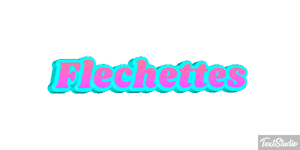 Fléchettes Text effect