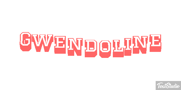 Gwendoline Tekst effect