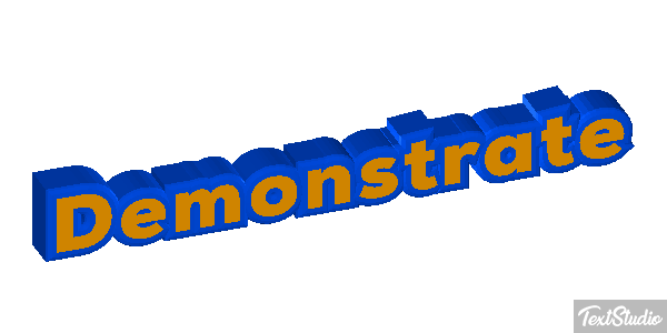 Demonstrate Text effect