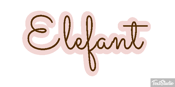 Elefant Texteffekt
