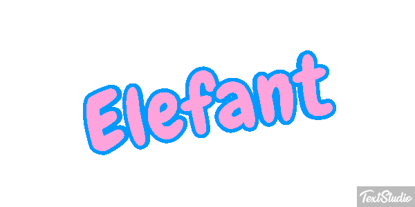 Elefant Texteffekt