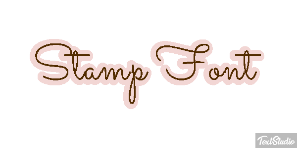 Stamp Font テキスト効果