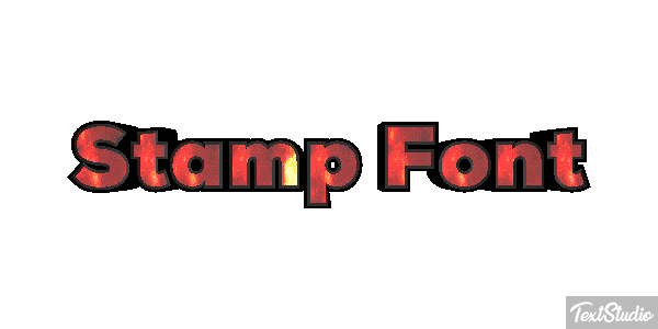 Stamp Font テキスト効果
