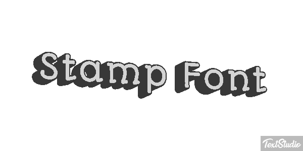 Stamp Font テキスト効果