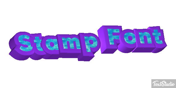 Stamp Font テキスト効果