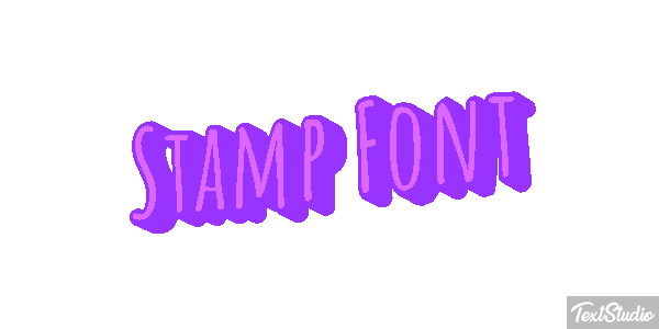 Stamp Font テキスト効果