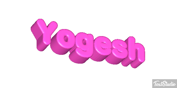 Yogesh Текстовый эффект