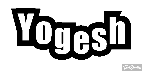 Yogesh Текстовый эффект