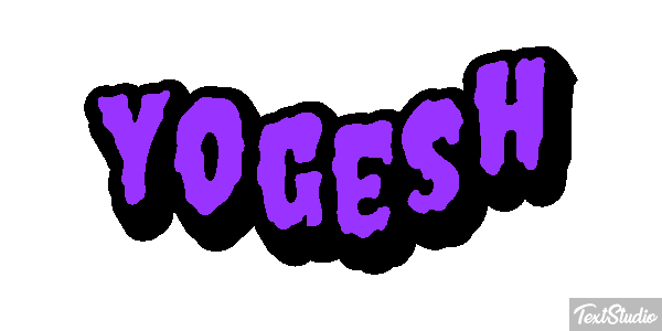 Yogesh Текстовый эффект