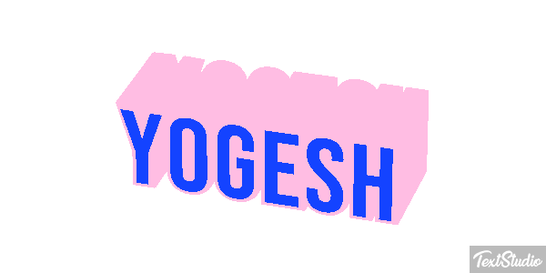 Yogesh Текстовый эффект