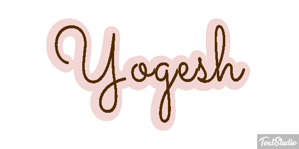 Yogesh Текстовый эффект