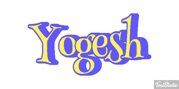 Yogesh Текстовый эффект