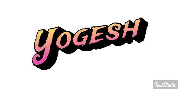 Yogesh Текстовый эффект