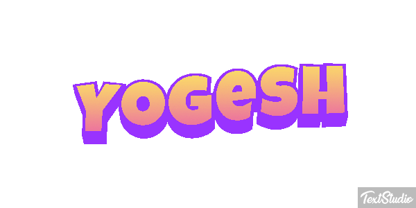 Yogesh Текстовый эффект