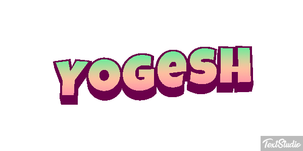 Yogesh Текстовый эффект