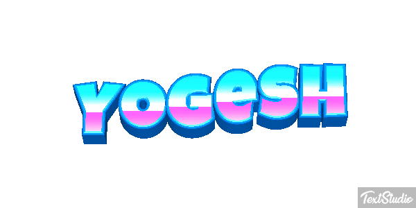 Yogesh Текстовый эффект