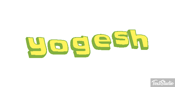 Yogesh Текстовый эффект