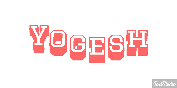 Yogesh Текстовый эффект