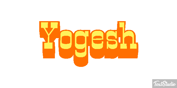Yogesh Текстовый эффект