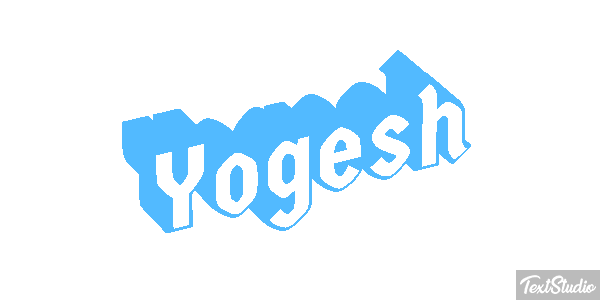 Yogesh Текстовый эффект
