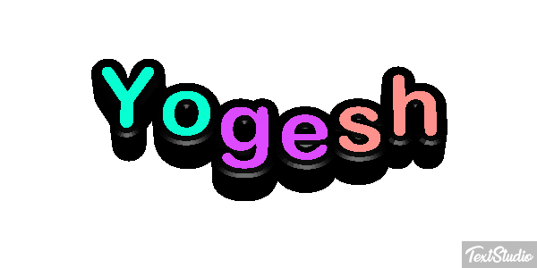 Yogesh Текстовый эффект