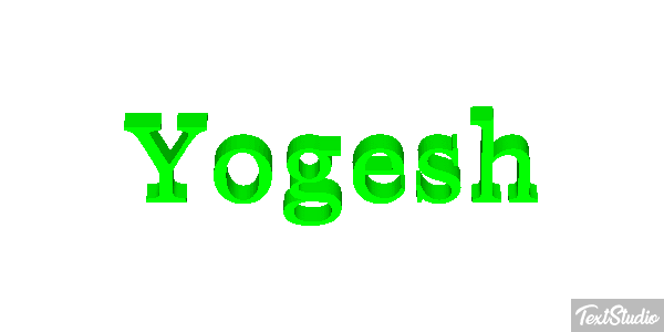 Yogesh Текстовый эффект