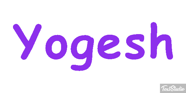 Yogesh Текстовый эффект