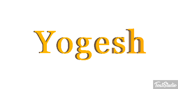 Yogesh Текстовый эффект