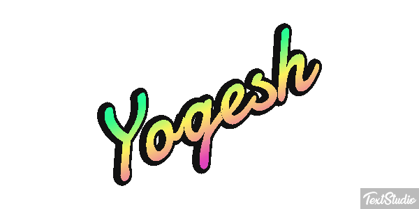 Yogesh Текстовый эффект