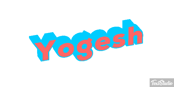 Yogesh Текстовый эффект