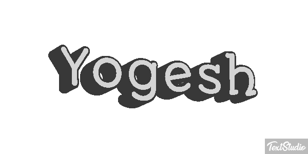 Yogesh Текстовый эффект
