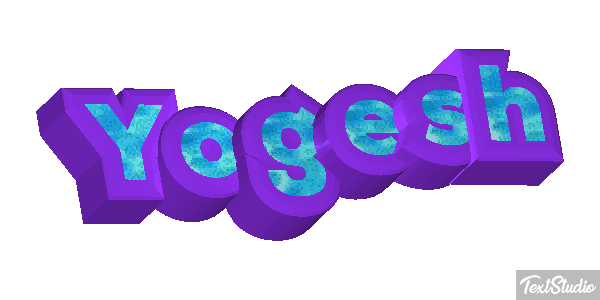 Yogesh Текстовый эффект