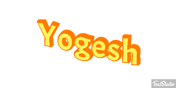 Yogesh Текстовый эффект