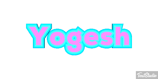 Yogesh Текстовый эффект