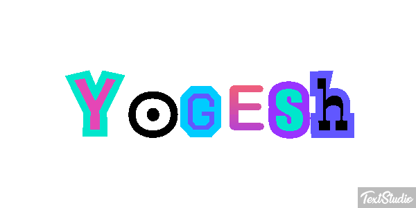 Yogesh Текстовый эффект