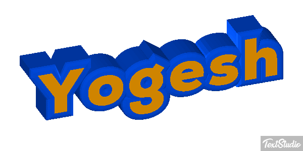 Yogesh Текстовый эффект