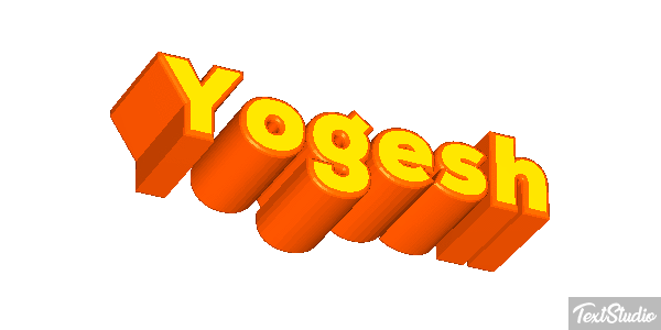 Yogesh Текстовый эффект
