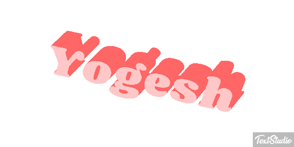 Yogesh Текстовый эффект