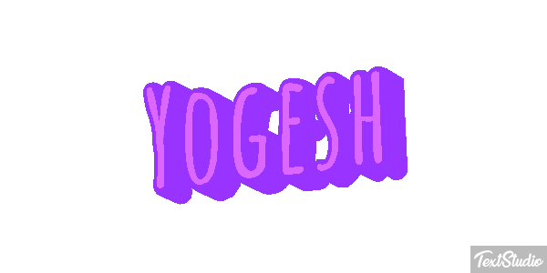 Yogesh Текстовый эффект
