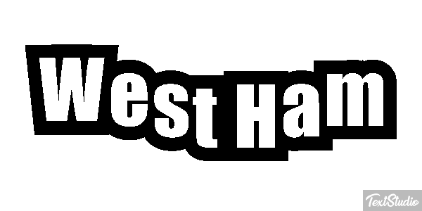 West Ham Text effect