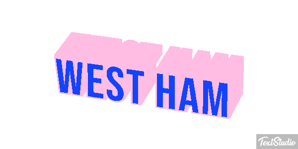 West Ham Text effect