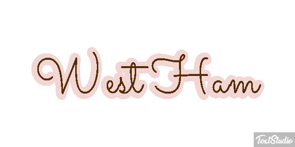 West Ham Text effect