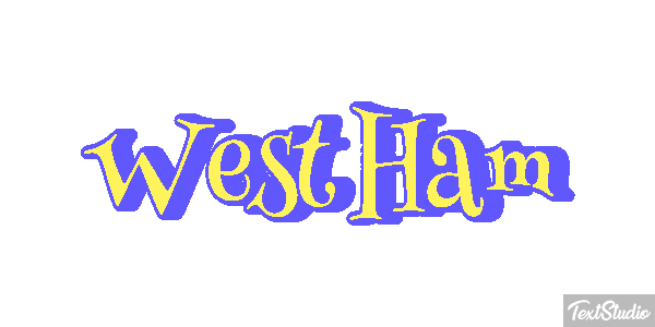 West Ham Text effect