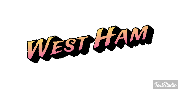West Ham Text effect