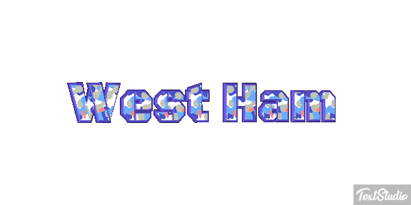 West Ham Text effect