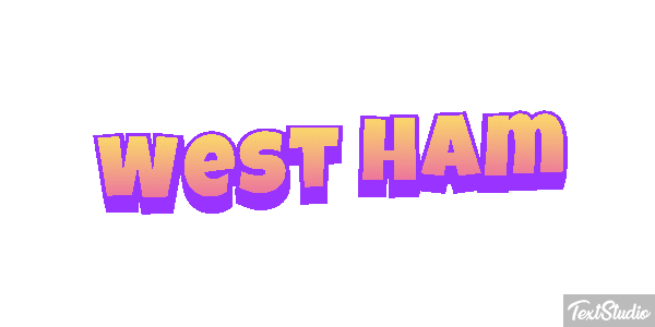 West Ham Text effect