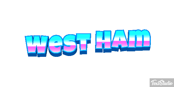 West Ham Text effect