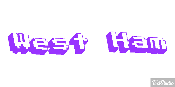 West Ham Text effect
