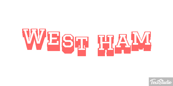 West Ham Text effect
